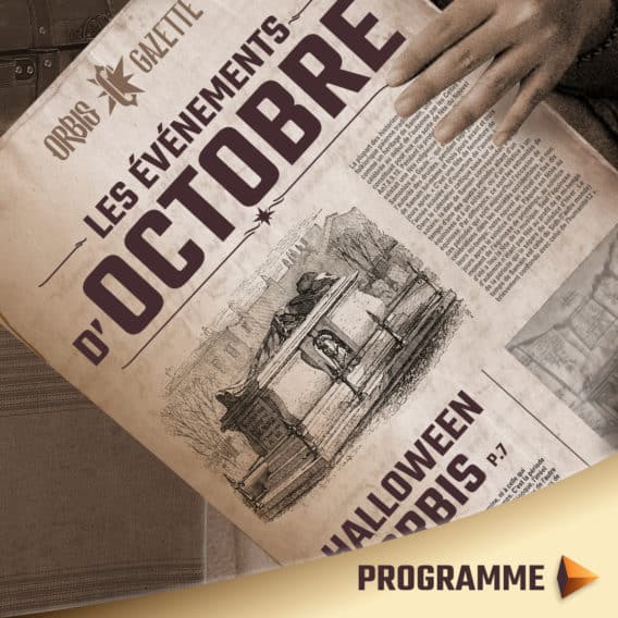 Evenement du mois d'octobre de l'escape game Orbis à Lille / Liège / Tourcoing